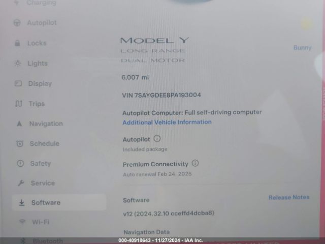 7SAYGDEE8PA193004 Tesla Model Y Awd/long Range Dual Motor All-wheel Drive