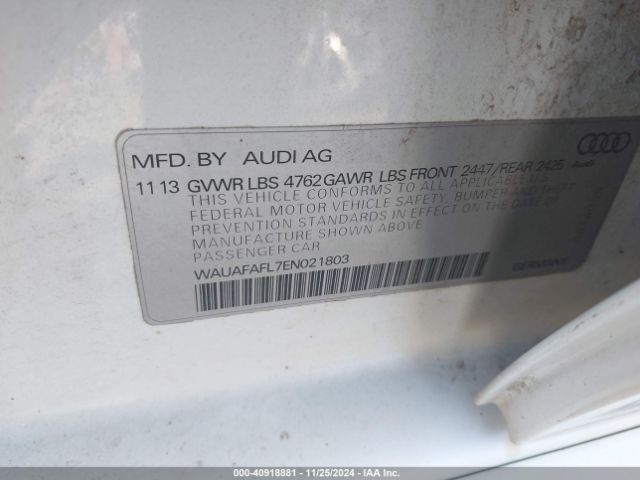 WAUAFAFL7EN021803 Audi A4 2.0t Premium
