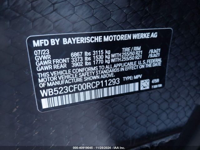 WB523CF00RCP11293 BMW Ix Xdrive50