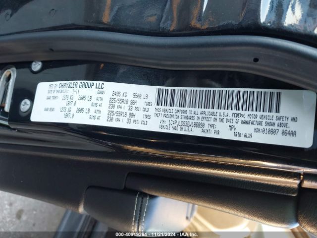 1C4PJLDS3EW186890 Jeep Cherokee Limited