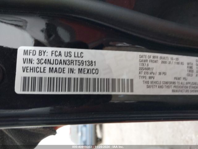 3C4NJDAN3RT591381 Jeep Compass Sport 4x4