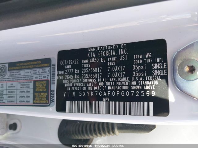 5XYK7CAF0PG072569 KIA Sportage X-pro Prestige
