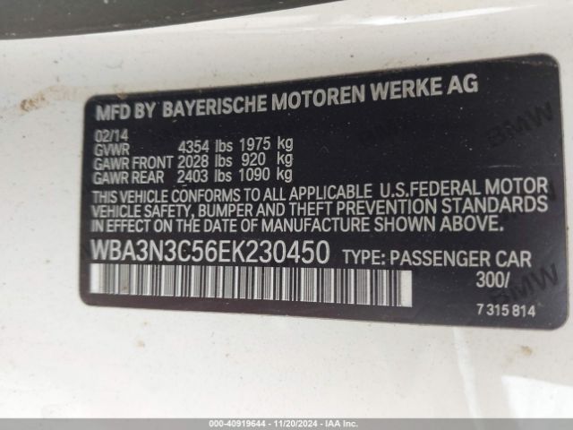 WBA3N3C56EK230450 BMW 428i