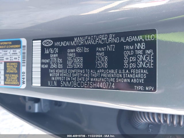 Hyundai TUCSON SEL 2025 5NMJBCDE7SH440774 Image 9