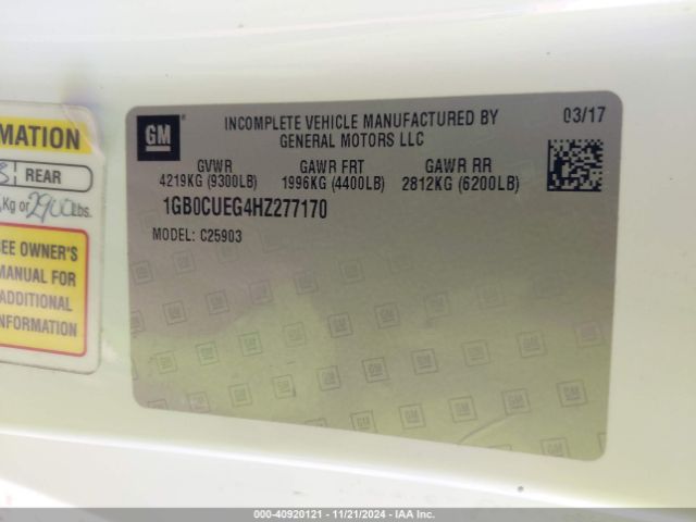 1GB0CUEG4HZ277170 Chevrolet Silverado 2500hd Wt