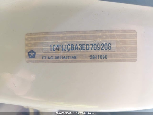1C4NJCBA3ED709208 Jeep Compass Sport