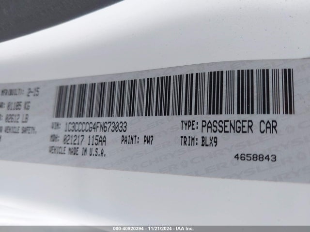 1C3CCCCG4FN673033 Chrysler 200 C