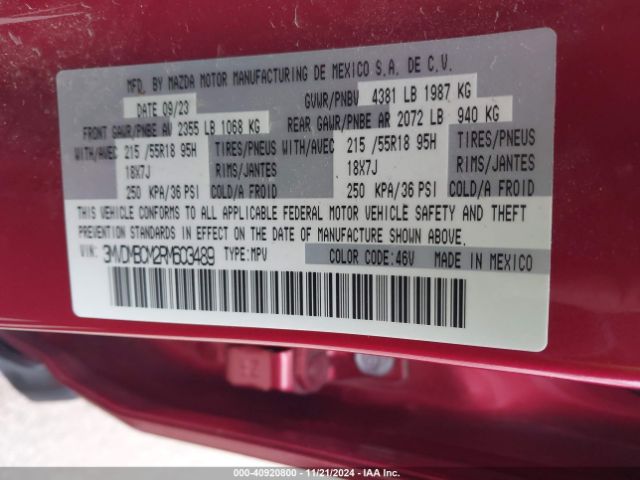 3MVDMBCM2RM603489 Mazda Cx-30 2.5 S Preferred Package