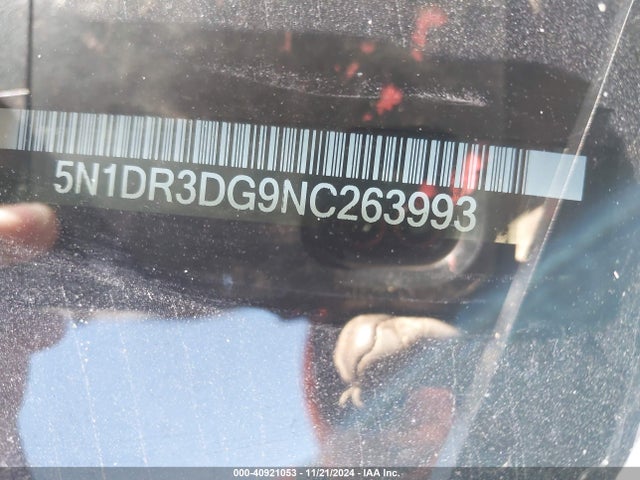 Nissan Pathfinder Platinum 2wd 2022 5N1DR3DG9NC263993 Image 9