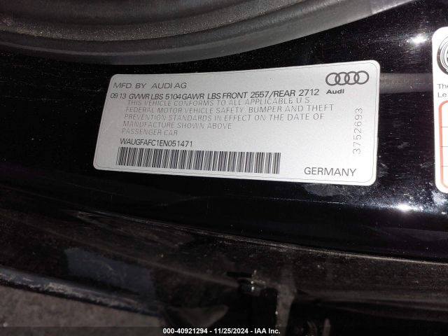 WAUGFAFC1EN051471 Audi A6 2.0t Premium