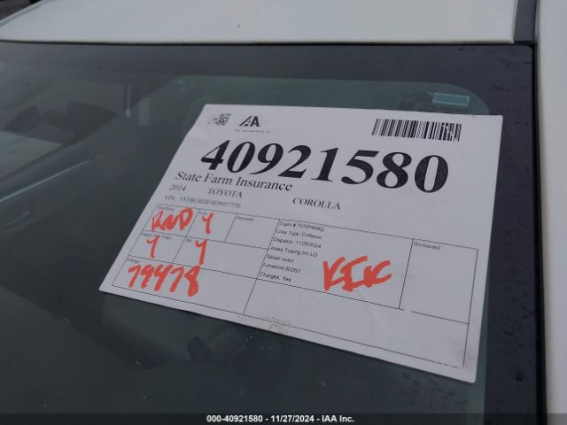 5YFBURHE4EP057770 Toyota Corolla Le Plus