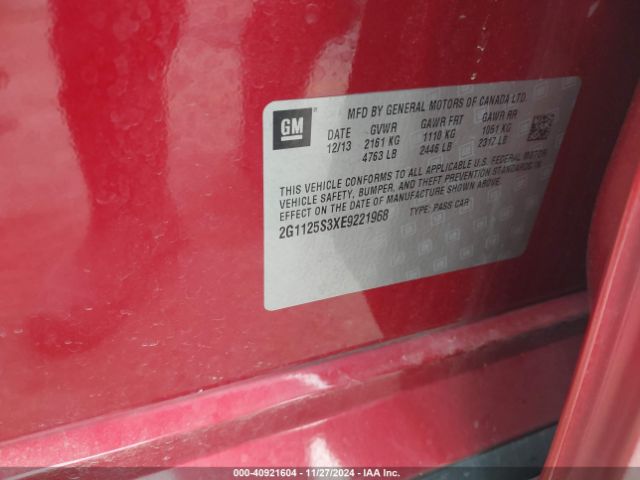 2G1125S3XE9221968 Chevrolet Impala 2lt