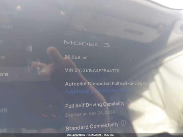 5YJ3E1EA4PF544776 Tesla Model 3 Rear-wheel Drive