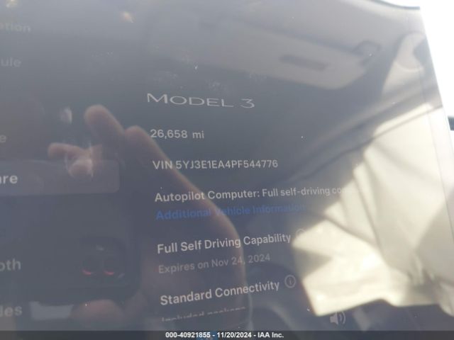 5YJ3E1EA4PF544776 Tesla Model 3 Rear-wheel Drive