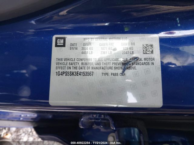 1G4PS5SK3E4153567 Buick Verano Leather Group