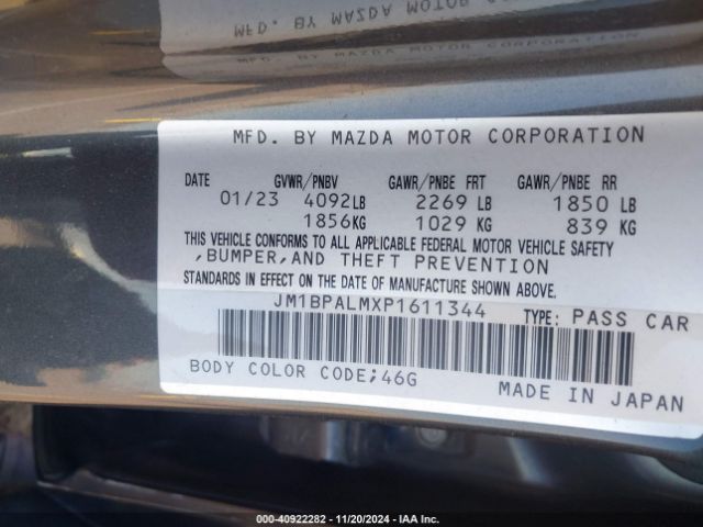 JM1BPALMXP1611344 Mazda Mazda3 2.5 S Preferred