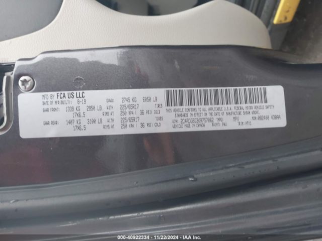 2C4RDGBG3KR757062 Dodge Grand Caravan Se