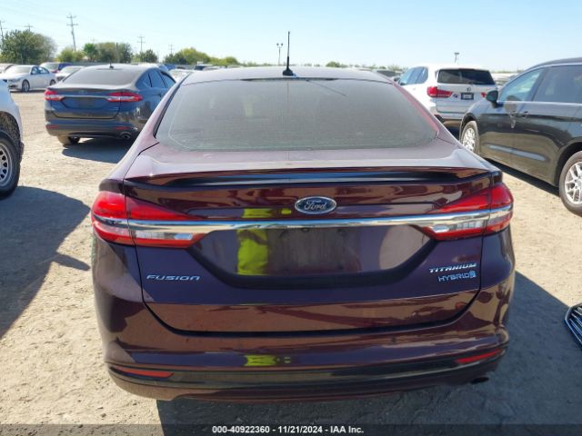 3FA6P0RU2HR359766 Ford Fusion Hybrid Titanium
