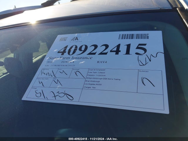 Toyota Rav4 Xle 2016 2T3WFREV0GW255125 Image 6