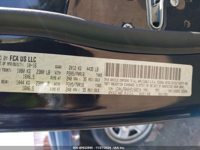 1C4NJPBA2HD150214 Jeep Patriot Sport Fwd