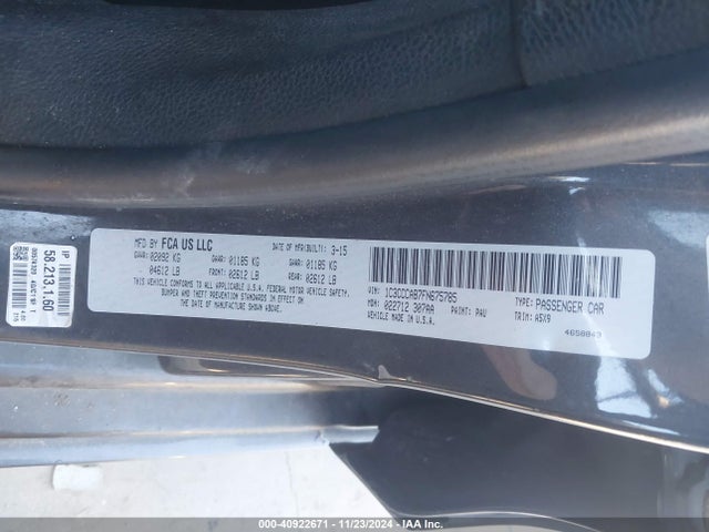 1C3CCCAB7FN675785 Chrysler 200 Limited