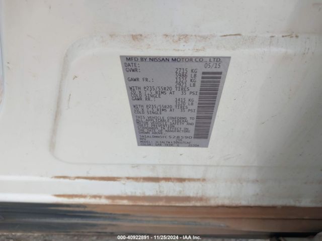 5N1AL0MN5FC528590 Infiniti QX60
