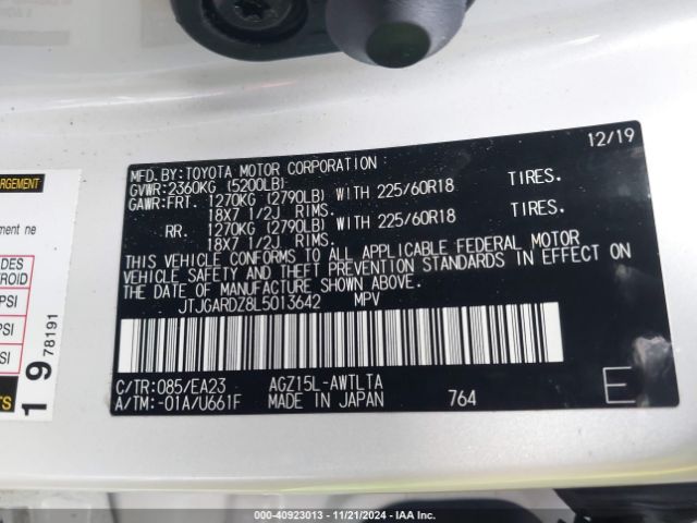JTJGARDZ8L5013642 Lexus NX 300
