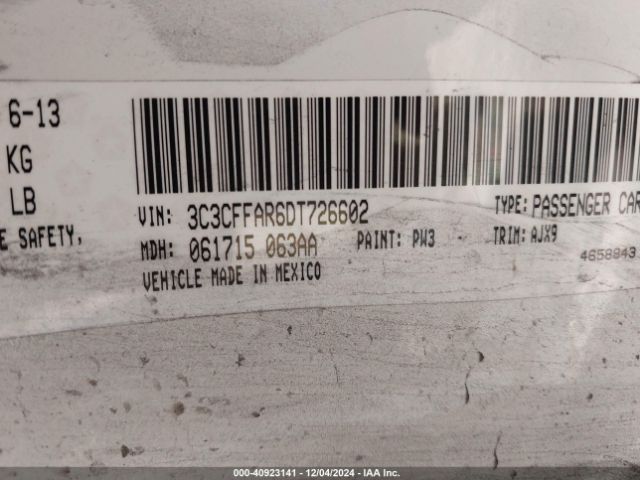 2013 FIAT 500 3C3CFFAR6DT726602 Photo 8