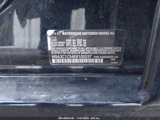 WBA3C1C54EK105537 BMW 328I