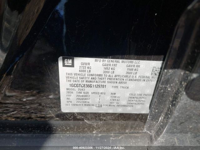 1GCGTCE36G1129701 Chevrolet Colorado Lt