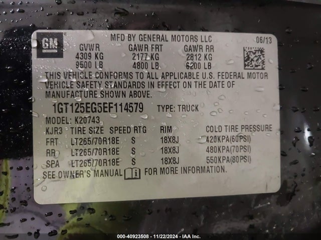 GMC Sierra 2500hd Denali 2014 1GT125EG5EF114579 Image 9
