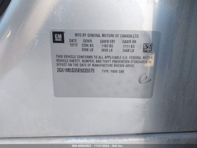 2G61M5S35E9225575 Cadillac XTS LUXURY