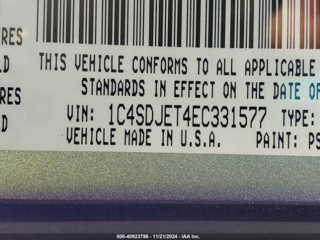 1C4SDJET4EC331577 Dodge Durango Citadel