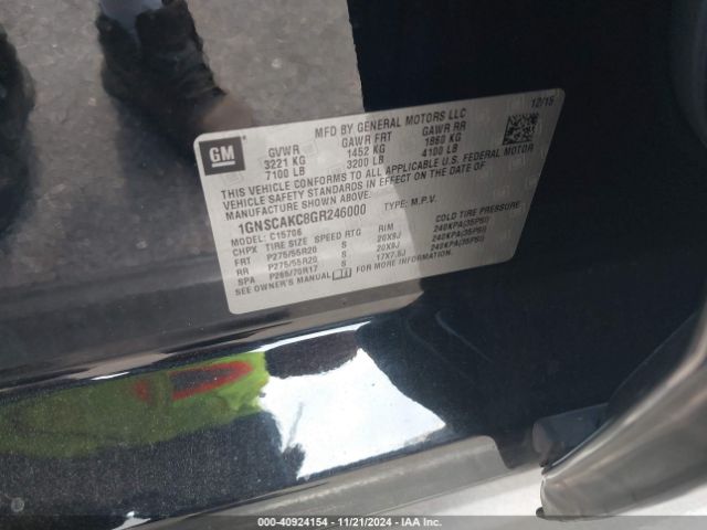 1GNSCAKC8GR246000 Chevrolet Tahoe Ls