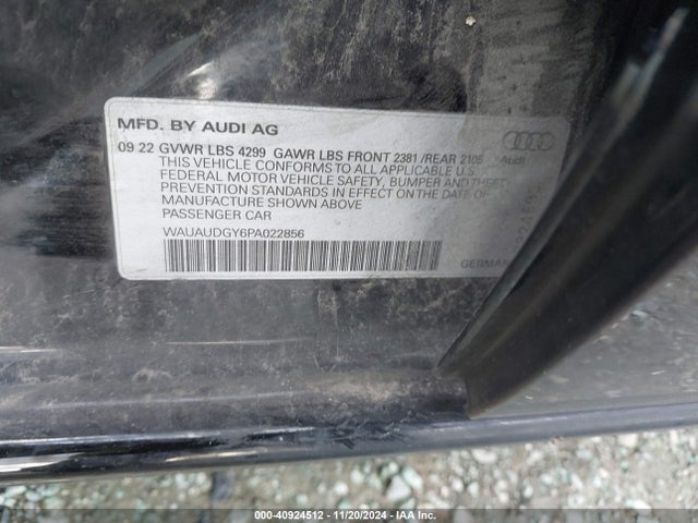 WAUAUDGY6PA022856 Audi A3 Premium 40 Tfsi Front-wheel Drive S Tronic