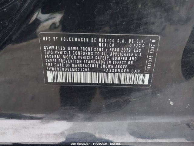 3VWEB7BU5LM071296 Volkswagen Jetta 1.4t Sel