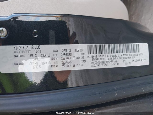 Dodge Grand Caravan Se 2019 2C4RDGBG8KR806272 Image 9