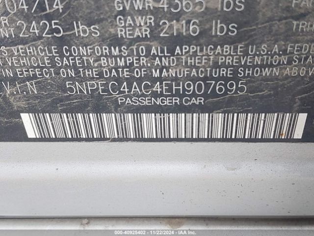5NPEC4AC4EH907695 Hyundai Sonata Limited