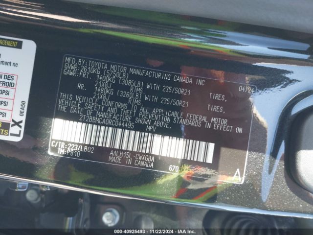 2T2BBMCA0RC044495 Lexus Rx 350h Premium Plus