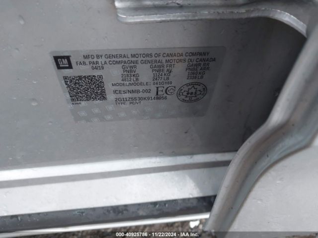 2G11Z5S30K9148956 Chevrolet IMPALA LT