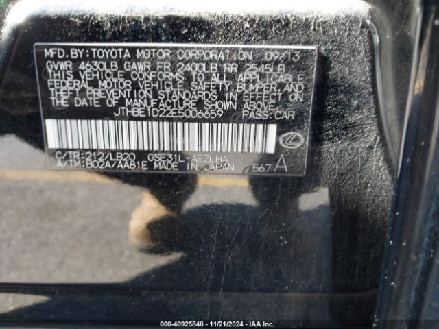 JTHBE1D22E5006659 Lexus IS 350