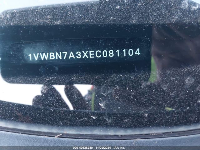 1VWBN7A3XEC081104 Volkswagen Passat 2.0l Tdi Se