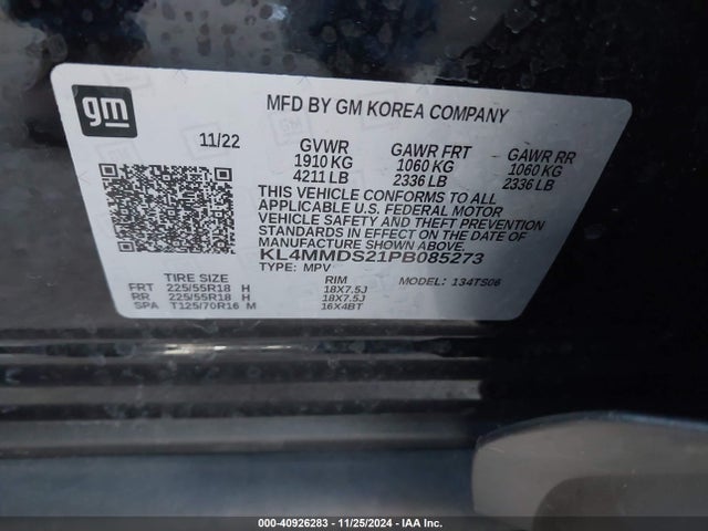 KL4MMDS21PB085273 Buick Encore Gx Select Fwd