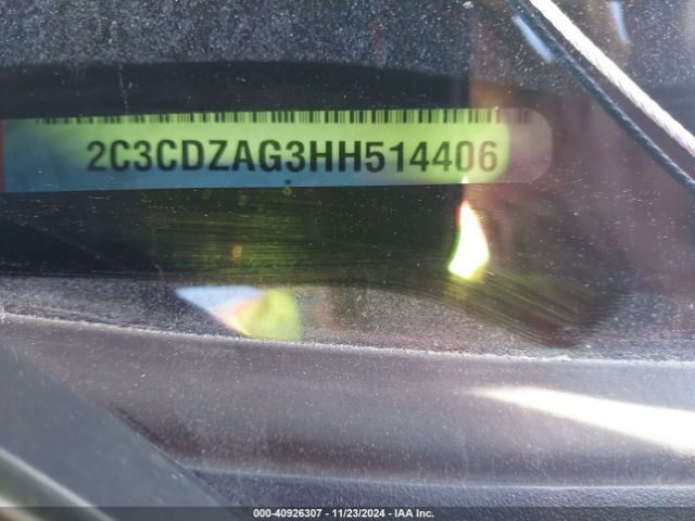 2C3CDZAG3HH514406 Dodge Challenger Sxt Plus