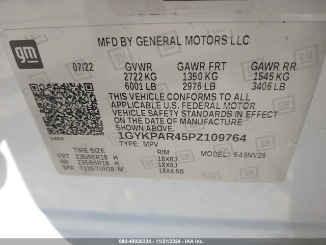 2023 CADILLAC XT6 1GYKPAR45PZ109764 Photo 8