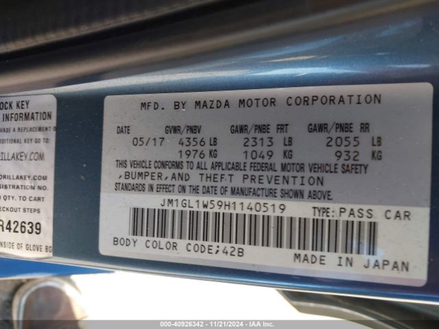 JM1GL1W59H1140519 Mazda Mazda6 Grand Touring
