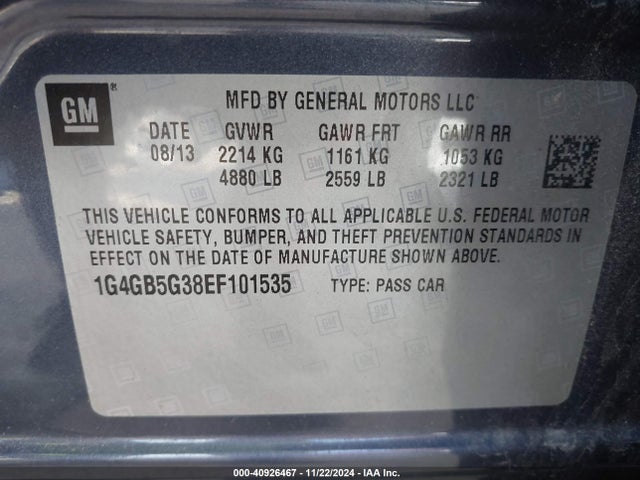 1G4GB5G38EF101535 Buick Lacrosse Leather Group