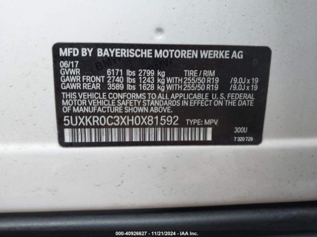 5UXKR0C3XH0X81592 BMW X5 Xdrive35i
