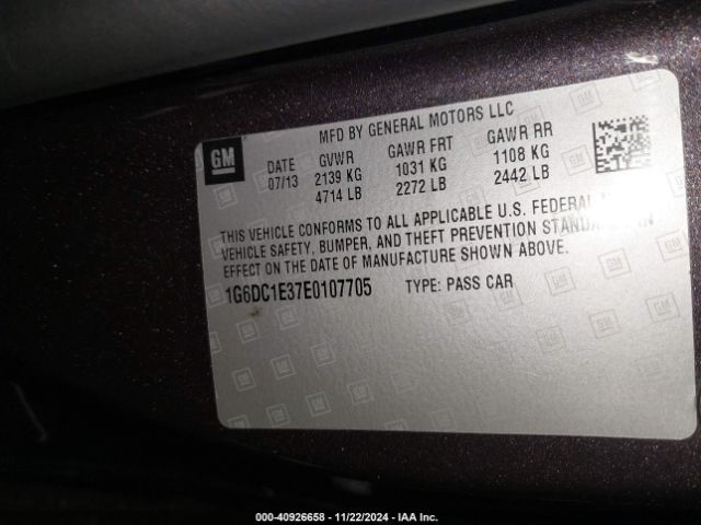 1G6DC1E37E0107705 Cadillac Cts Performance