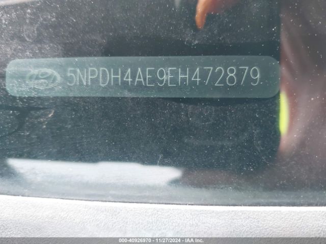 5NPDH4AE9EH472879 Hyundai ELANTRA SE